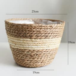 Woven Dirty Storage Seagrass Wickerwork Rattan Hanging Flower Pot Plant Organizer Garden Gadgets Holder Кашпо Для Цветов