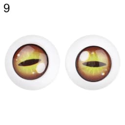 1pair 11mm Plastic Doll Safety Eyes For 1/6 BJD Dolls For ob11 Dolls Animals Toy Puppet Making Dinosaur Eyeballs DIY Accessories