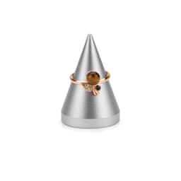 Finger Ring Jewelry Display Ring's Holder Solid Metal Cone Organizer Hand Bague Jewellery Presentation Stand Storage Rack Base