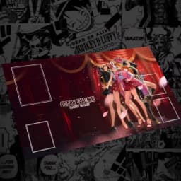 Hot One Piece Tcg Play Mat DIY Non-Slip Rubber Mat Anime Card Game Battlefield Desk Pad Kids Toy Gift Collection