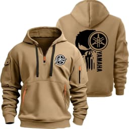 2026 New Yamaha Logo Motorcycle Racing Team Men Half Zipper Hoodie Spring Male Sweatshirt Fashion Sports Men's Pullover Clothes