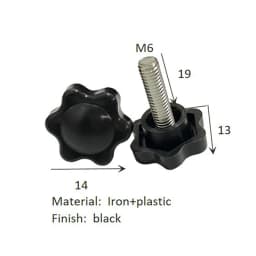 4Pcs Black White Iron Plastic Furniture Table Chair Sofa Leg Feet Adjustable Leveler Glide Slide Pad M6 M8