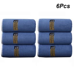 6pcs Thickened Microfiber Towel Set, 40x80cm/15.7"x31.5" Towel, Absorbent Quick-Drying Suitable for Family Fitness and Travel