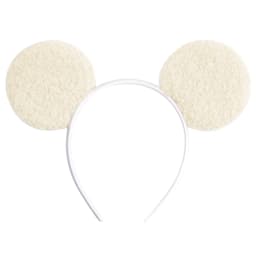 1pc Fashion Woolen Hairband Simple Solid Color Mickey Mouse Ear Headband Daily Party Theme Park Wear Women Hair Accessory