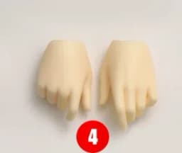 BJD Hands 1/4 Applies To The Hand Shape of The Minifee Resin Ball Jointed Doll Accessories Figures Toy