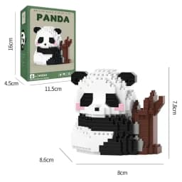 NEW 18 Styles Panda Micro Blocks Building Set Cute Panda Animal Models Kit DIY Assembly Bricks Kids Birthday Christmas Gift