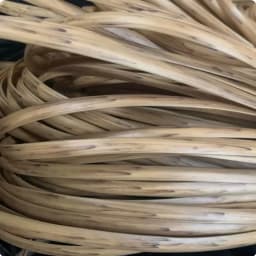 10 Meters PE Wood Color PE Flat Gradient Synthetic Rattan Material Weaving Plastic Cane For Outdoor Chair Table Basket