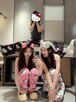 Sanrio Hello Kitty Soft Flannel Wide Leg Pajama Pants Printed Casual Home Loungewear For Women Daily Sleeping Relaxing Wear
