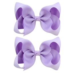 2PCS/Lot 4Inches Solid Colors Hair Bows With Clips For Girls Gift Boutique Ribbon Bows DIY Hair Decor Kids Hair Accessories