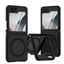 Business Matte for Magsafe Case for Samsung Galaxy Z Flip 7 6 5 ZFlip Flip6 Wireless Charging PC TPU Armor ZFlip7 ZFlip6 Cover