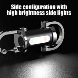 1-5PCS Mini COB Ultra Bright Rechargeable LED Flashlight Keychain Portable Waterproof Camping Pocket Lamp Keyring Hanging Light