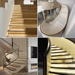 PIR Motion Sensor LED Stair Light Easy Insallation Stair Lighting Kit 8mm COB LED Strip With Power Supply For Indoor Stairway