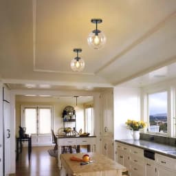 Postmodern Glass Ceiling Lamp Creative Simple Aisle Bedside Personalized Living Room Mirror Front Wrought Iron Lamp
