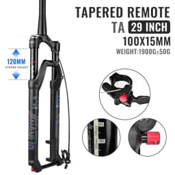 NANLIO X7 PRO MTB Air Suspension Fork 26/27.5/29er 120/140mm Rebound Remote Lockout Straight/Tapered 100x9/100x15mm QR/Thru Axle