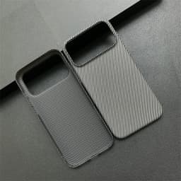 Contrast Clash Color Carbon Fiber Thin Matte Case for iPhone 17 Pro Max 16 15 14 13 12 11 Stripe Pattern Shockproof Bumper Cover