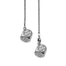 Car Mirror Decor Dice Pendant Hangable Alloy Dice Shape Keychain Pendants Retro Cute Suspending Ornaments Decorative Car