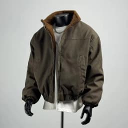 KIDWHXR Winter Men Jacket Thicken Fleece Warm Stand Collar Male Cargo Coat Loose Long Sleeve Zipper Man Casual Outerwear