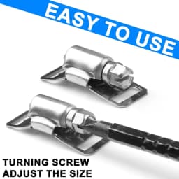 9.8ft Adjustable Large Hose Clamps Worm Gear Stainless Steel Clamp+6 Fasteners Automobiles Accessories Clamp And Fasteners