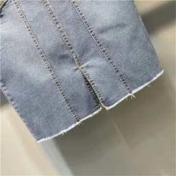 High-Waisted Elastic Mid-Length Hip-Hugging Skirt for Women Spring Summer 2026 New Fashion Slit and Versatile Denim Skirts