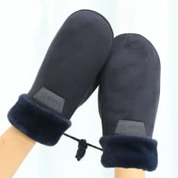 Suede Mittens Women Winter Keep Warm Thickened Hanging Rope Gloves Cute Lovely Sweety Windproof Outdoor Drive Cycling