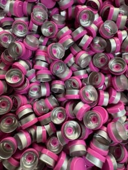 13mm Aluminium Plastic Cap,50pcs/lot! Colored Plastic Caps, Sealing Tear off Cap,Aluminium tops for crimp glass vial