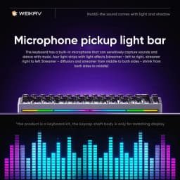 Rainy65 NUT65 Mechanical Keyboard Aluminum Kit 68% Layout HotSwap Three Mode Rgb Gaming Keyboard FR4 E-sports Accessories