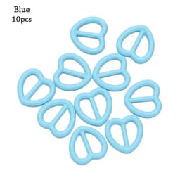 10Pcs 5mm Mini Ultra-small Heart Shape Belt Buckle Doll Bags Buckles DIY Dolls Metal Buckles Doll Shoes Clothes Accessories