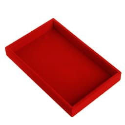 Stackable Velvet Jewelry Trays Organizer Jewelry Storage Box Display Trays Showcase Holder Closet Dresser Drawer