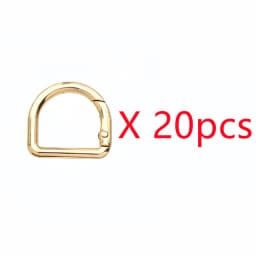 5-30pcs D-Shape Openable Spring Ring Bag Strap Buckle Keyring Dog Chain Snap Clasp and Carabiner for Handbag