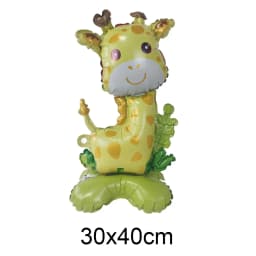 1pcs Jungle Party Cake Topper Safari Animals Figures Toys Picks Wild Jungle Animals Theme Baby Shower Happy Birthday Cake Decor