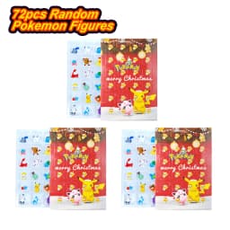 Pokemon Figure Advent Calendar Gift Box mini Pikachu Character Bulbasaur Christmas Toy Gifts Collection Desktop Model Toy
