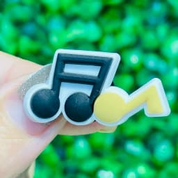 1-17Pcs Music Is My Life Slipper PVC Shoes Charms Guitar Microphone Buckle Clog Decorations DIY Backpack Wristbands Party Gift