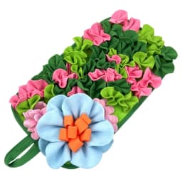 Small Animal Feeding Mat Suitable for Rabbits, Hedgehogs, Guinea Pigs, and Mice Interactive Cute Floral Design Fun Feeding Mat