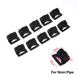 【YY26】10Pcs Outdoor Camping Tent Snap Clip Hooks Black Plastic Lanyard Hooks in 9–25mm Sizes for Awning & Caravan