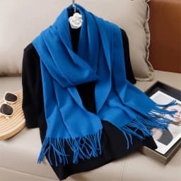 51Color Solid Women Winter Scarf Warm Thicken Cashmere Shawl Outdoor Tassels Pashmina Lady Wrap Windproof Scarves Fashion Luxury
