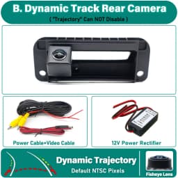 HD Rear Camera For Mercedes Benz Classe C W204 S204 C204 C180 C200 C260 2008 ~ 2015 Trunk Handle Parking Reversing Camera