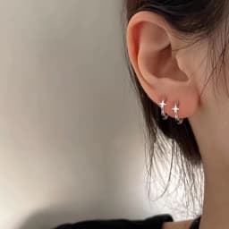 Ventfille 925 Sterling Silver Star Earring for Women Girl Simple Tassels Chain Fashion Office Jewelry Gift Dropshipping