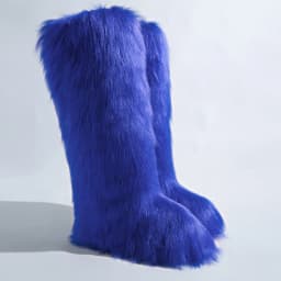 New Woman Boots High Boots Over-the-knee Fur Snow Boots Women's Fashion Warm Wool-like Boots Plus Velvet Padded Winter Boots