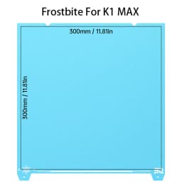 BIQU Panda Build Plate CryoGrip Pro Glacier/Frostbite Spring Steel 2-Sided Textured for BambuLab P1P P1S P2S A1 X1 3D Printer