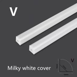LED 50cm Aluminium Channel for Led Strip V/U Shape Aluminum Profile with Diffuser Milky PC Cover,LED Bar Strips Light Holder