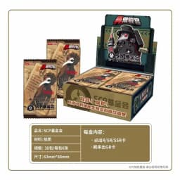 SCP Foundation Collection Card Paper Games Children Anime Table Playing Game Kaarten Board Trading Cards