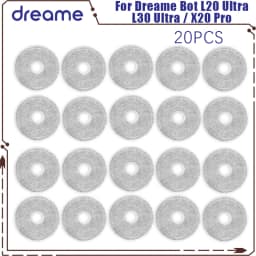 Dreame Bot L20 Ultra / L30 Ultra / X20 Pro Supplies Accessories Main Side Brush Mop Cloths Hepa Filter Dust Bags Parts