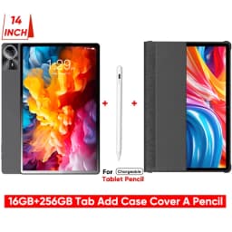 Google Play Support 14 Inch Tablet Pc Android 14 Tablet 16+512GB Phone Call BT 5G WiFi Pad Hebrew/Russian Global Language