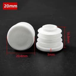 5~100Pcs 13mm~114mm White Round Plastic Blanking End Caps Chair Legs Tube Pipe Inserts Plug Bung Dust Cover Furniture Parts