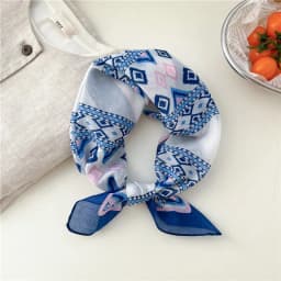56cm Print Geometric Pattern Headscarf Scarf Square Scarves Kerchief Neckerchief Bandanas Neck Wraps Hair Ribbon Band Headband