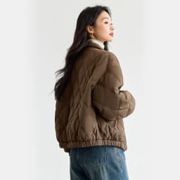 VIMLY Women's Winter Quilted Padded Jacket 2026 Vintage Long Sleeve Stand Neck Ladies Parkas Short Warm Cotton Female Coat M9378