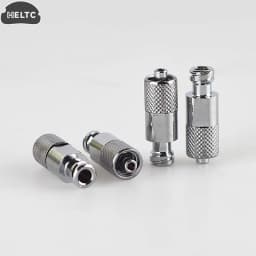 1pcs Pneumatic Stainless Steel Luer Lock Extension Adaptor Metal Threaded Syringe Connectors Male To Female Luer Lock Fitting