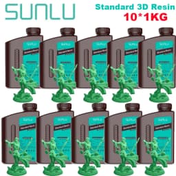 SUNLU 10KG Standard / Water-Wash / Water Wash ABS LIKE 3D Resin 1KG/Bottle 405nm UV Resin For Most SLA/DLP/LCD 3D Printer 1kg