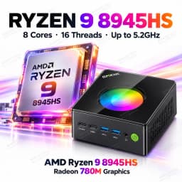 GMKtec K11 Mini PC AMD Ryzen 9 8945HS Gaming PC DDR5 5600 OCuLink Dual LAN USB4 PCIe 4.0 SSD WiFi 6 BT5.2 Windows 11 Pro