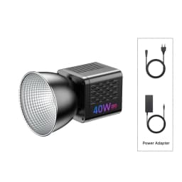 Ulanzi L024 40W RGB Fill Light Video Light COB Light Bi-color 0-359° RGB Mini Bowens Mount Fill Light from BR